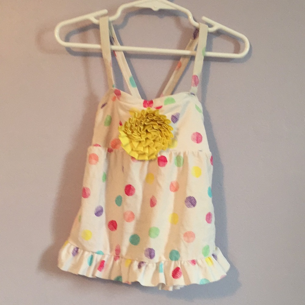 Girls koala kids white bathing suit top 4T